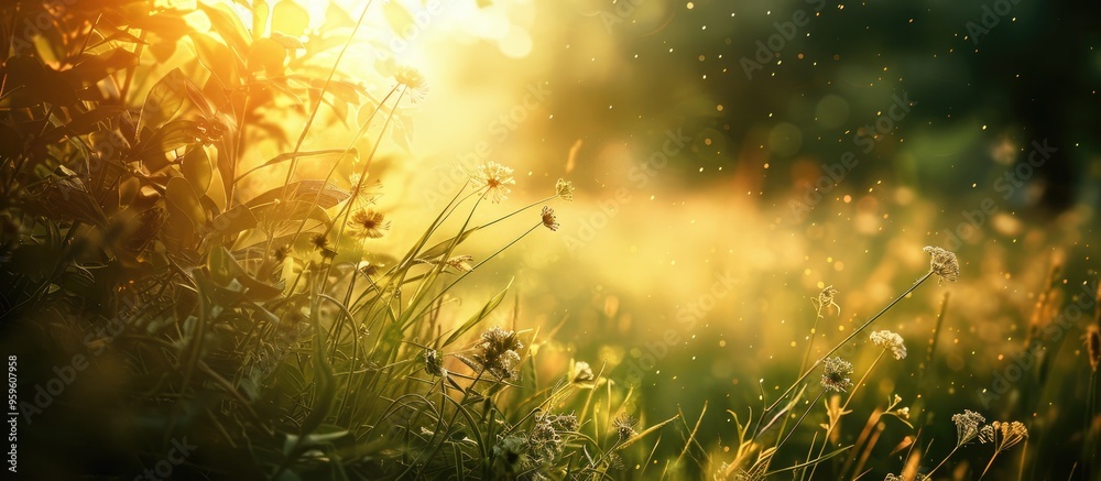 Poster abstract and background in nature. copy space image. place for adding text and design