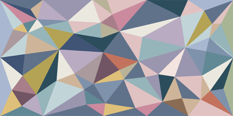 Abstract geometric multicolored triangular pattern background