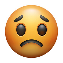 Fototapeta premium emoji icon with a sad face
