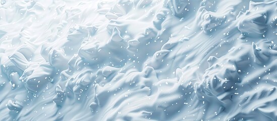 Obraz premium Clean winter snow background for design template clipart. Copy space image. Place for adding text and design