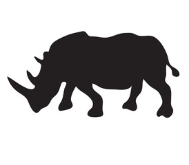 rhino silhouette vector