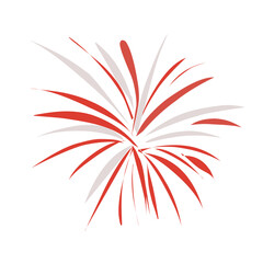 Vector firework sign isolated
