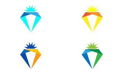 Creative Diamond Logo. Fully Vectorized Editable Logo. 