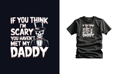 Halloween Vector T-shirt Design Typography illustration