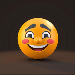 Fototapeta premium 3d smiley face