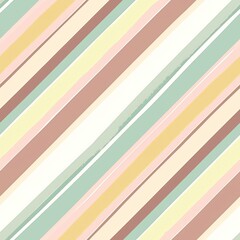 Obraz premium seamless pattern of diagonal stripes in pastel shades