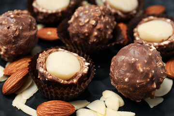 Marzipan, concept of tasty and delicious sweet food