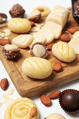 Marzipan, concept of tasty and delicious sweet food