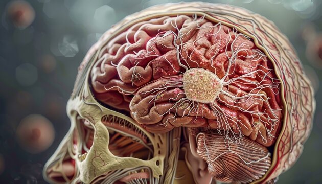 Human Brain with Tumor
