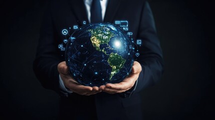 Global Network Connections:  A Digital World In Our Hands