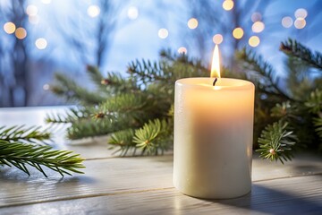 Flickering Candle in a Dark Room