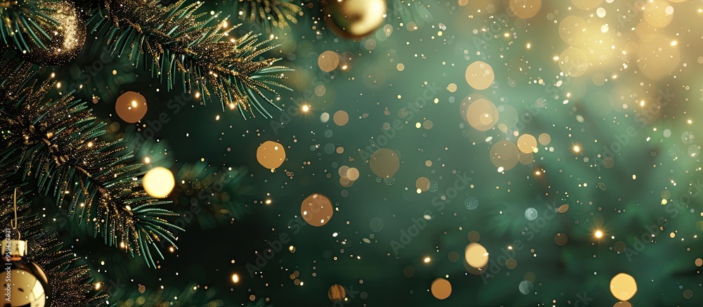 Poster christmas background border featuring sparkle. copy space image. place for adding text and design