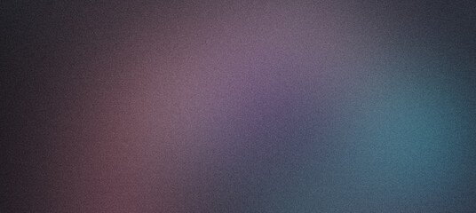 Fototapeta premium Grainy abstract background with color shifting from violet to blue