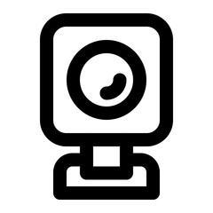 webcam, camera, cam, portable camera, electronic, device outline icon