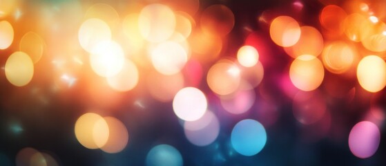 Obraz premium Abstract Background of Colorful Bokeh Lights
