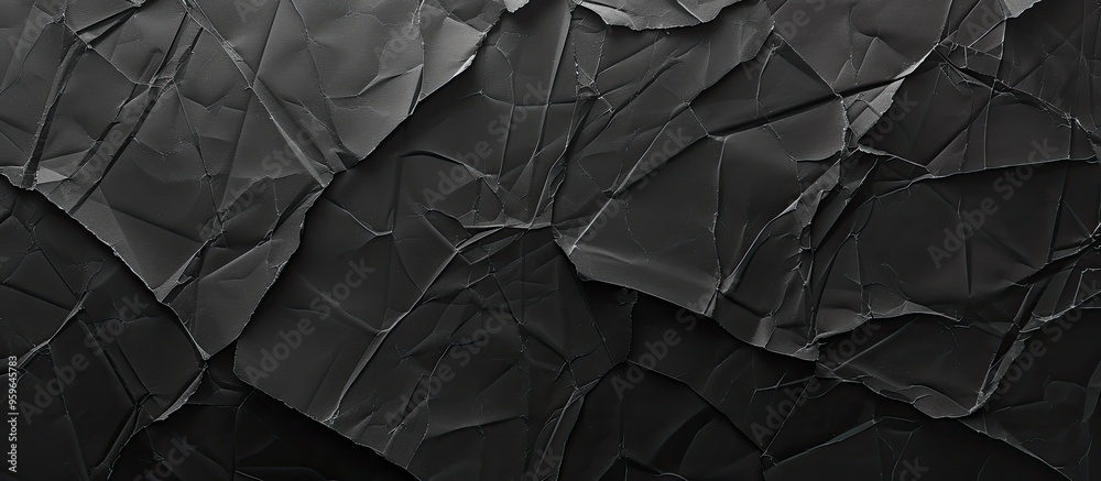Poster black paper texture background empty black paper sheet. copy space image. place for adding text and 