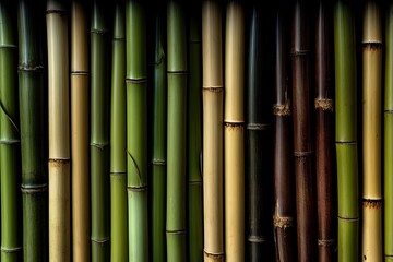 Background green bamboo wood, natural texture.