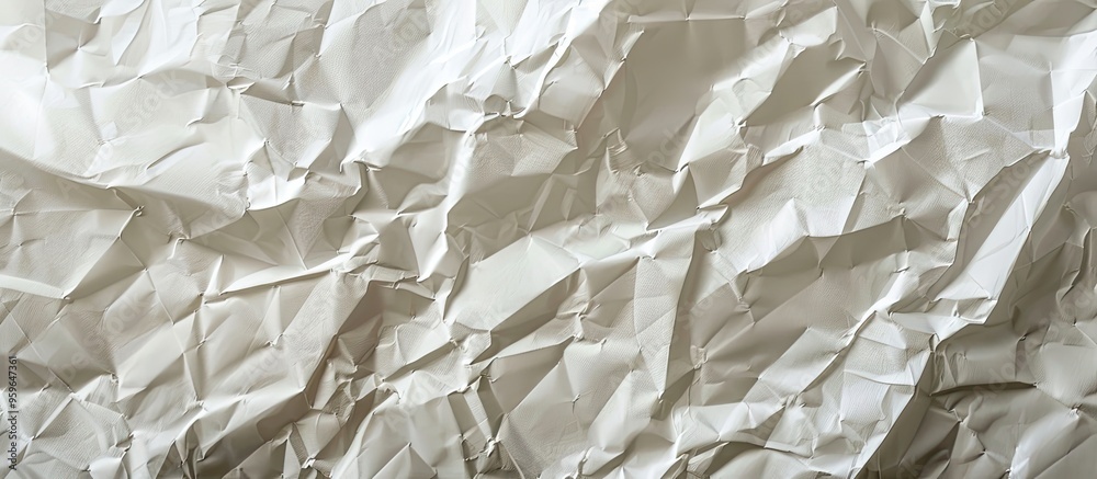 Poster crumpled paper background texture. copy space image. place for adding text and design