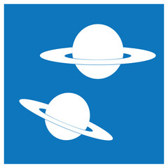 Planet vector icon design illustration