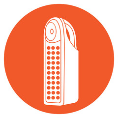 emergency lamp icon simple design