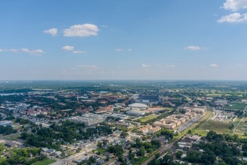 Aerial view of Tiger Stadium in Baton Rouge, Louisiana