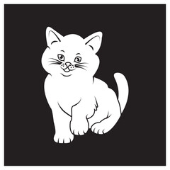 cat icon simple design