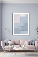 Modern interior design for home, office, interior details with wall art