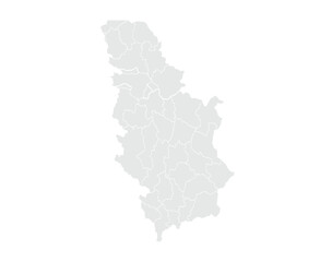 Map of Serbia.for website layouts,background,education, precise,customizable,Travel worldwide,map silhouette backdrop,earth geography, political,reports. Grayscale style ,isolated on white background.