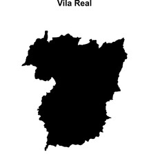 Vila Real outline map