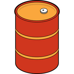 Oil Drum Illustration