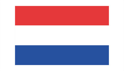Illustration of the Netherlands national flag
