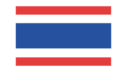 Flag of Thailand vector illustration