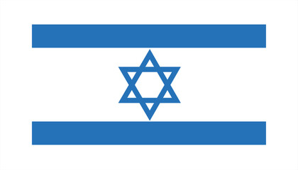 Israel flag vector illustration 