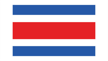 Fototapeta premium costa rica flag vector 