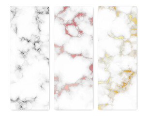 Set of marble texture backgrounds