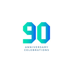 Anniversary logo design template