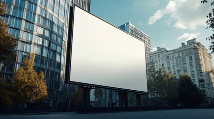 blank billboard business advertisement mockup background