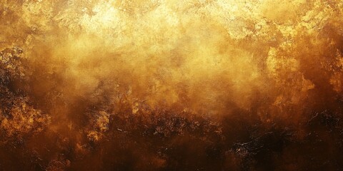 Abstract Art Background with Vintage Golden Brushstrokes