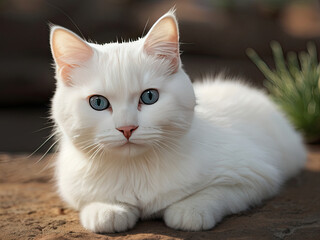 "Cute White Cat"