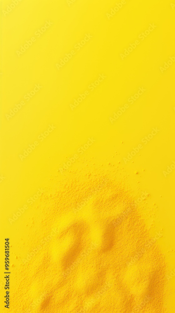 Wall mural Yellow powder background texture with copy space for text or product, flat lay seamless vector illustration pattern template for website banner