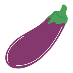 Egg Plant Icon Perfect for designs with groceries themes, such as vegetables, fruit, meat, and others