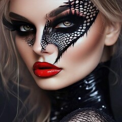 Fototapeta premium Glamorous Halloween makeup looks