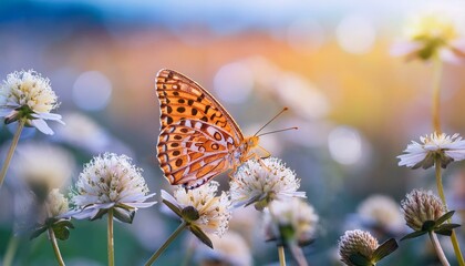Obraz premium butterfly on a flower