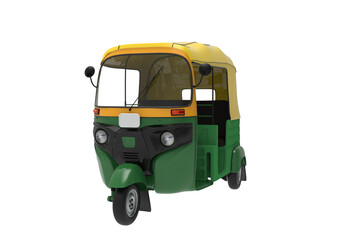 Auto Rickshaw or TukTuk transperant background 