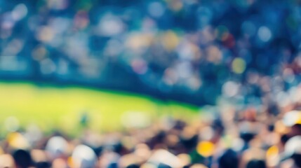 Blurred Crowd at a Sporting Event
