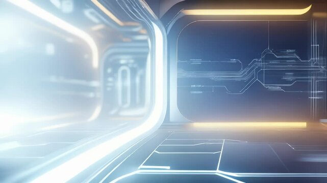 Futuristic Technology Background with Digital Effects