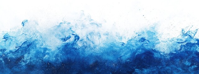 Fototapeta premium Dynamic Blue Waves: Captivating Abstract Water Art for Tranquil Spaces