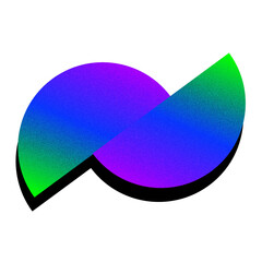 Vibrant Gradient Circle  - Abstract Colorful 3D Curve