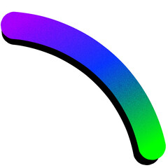 Vibrant Gradient Swirl - Abstract Colorful 3D Curve