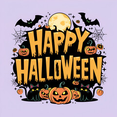 Halloween t shirt design for Halloween day.Typography, illustration Halloween t shirt design.